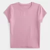 Camiseta de bebê em tecido elástico macio e sem costura