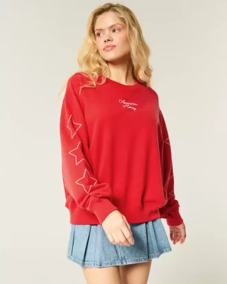 Moletom com capuz Easy American Honey Graphic Crew